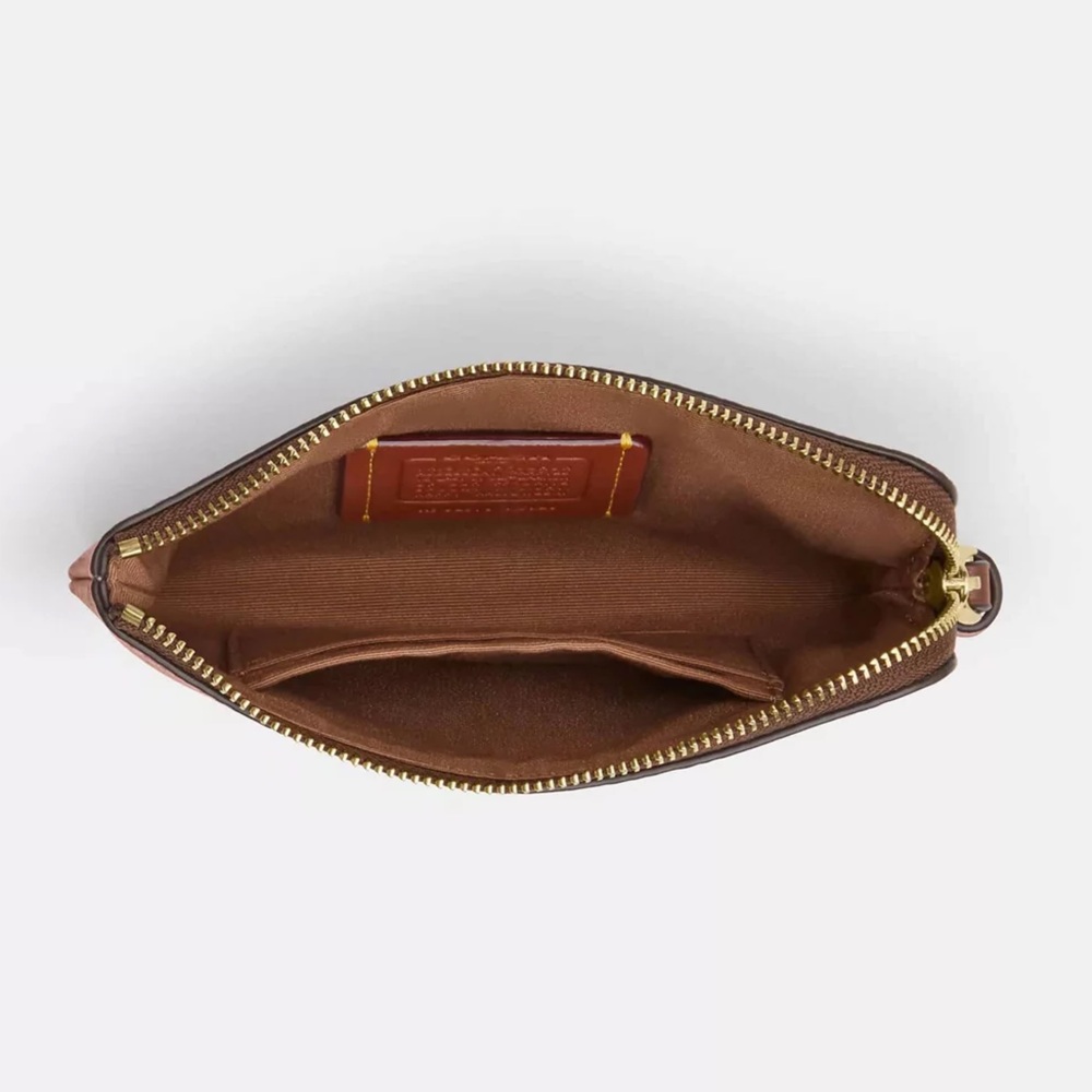 Coach Halloween Corner Zip Wristlet in Signature Canvas Jack O’Lantern Print NWT - Picture 8 of 9
